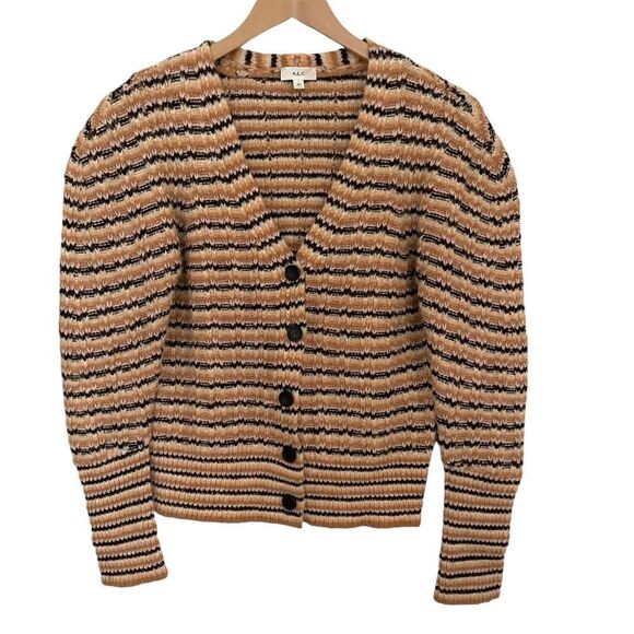 A.L.C. Cashew Rebekah Cardigan Multi Stripe - Picture 8 of 11